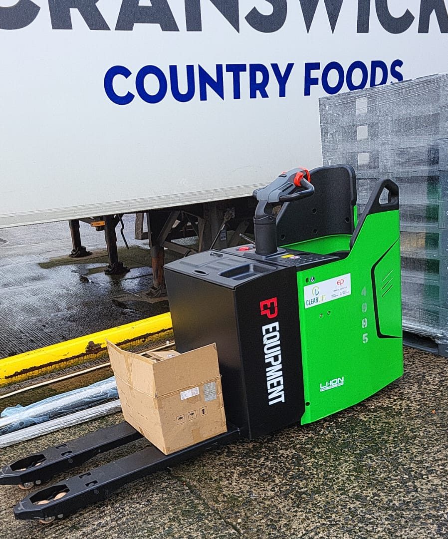 electric pallet truck delivery to customer in northern ireland