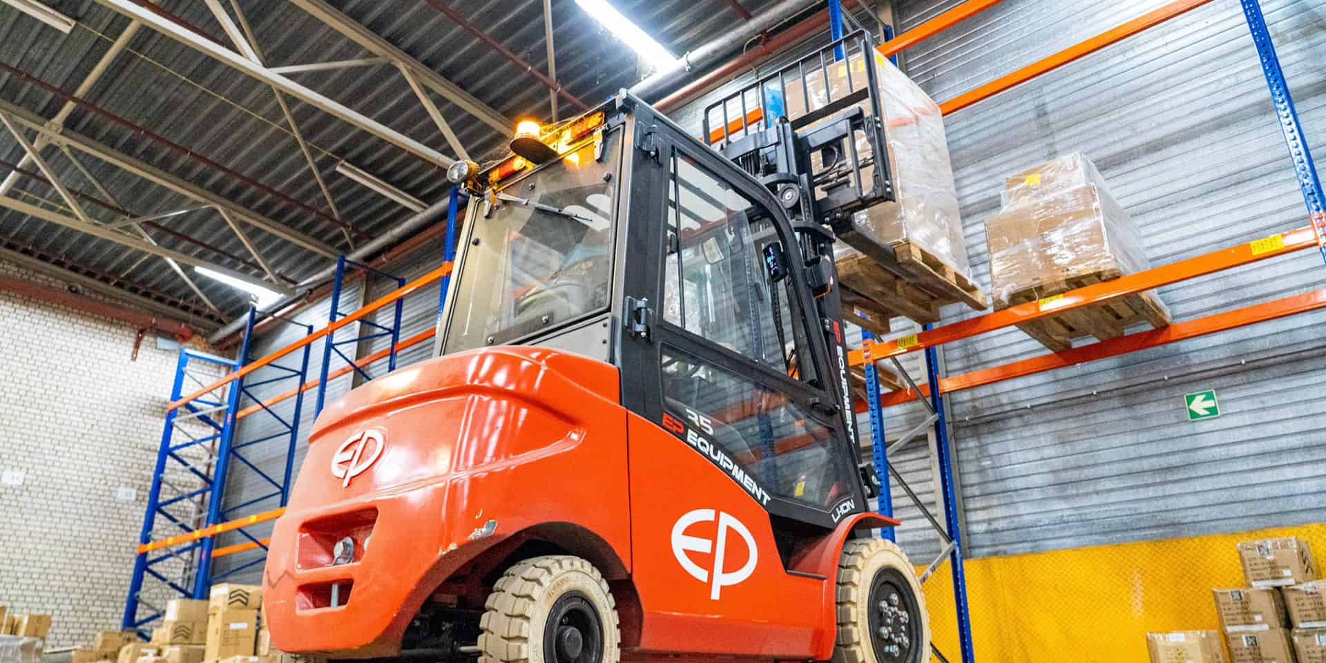 EP electric warehouse equipment at work