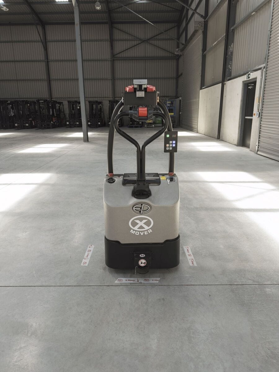 EP EXP15 entry level automatic pallet truck in the Navan demo warehouse